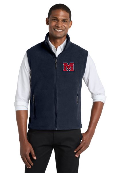 BMHS Coach Fleece Vest Navy